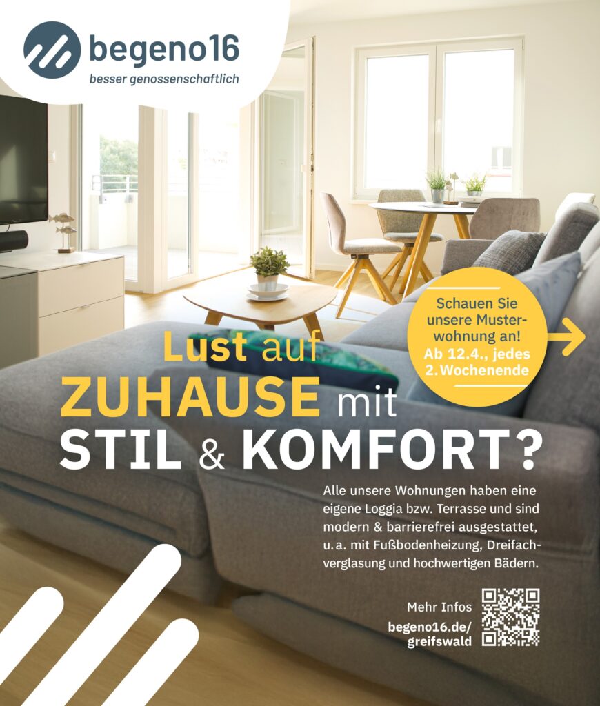 Zukunftssicher, energieeffizient und ruhig wohnen in Greifswald